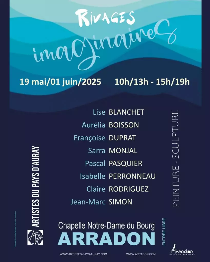 Chapelle du Bourg leur exposition "RIVAGES IMAGINAIRES".
